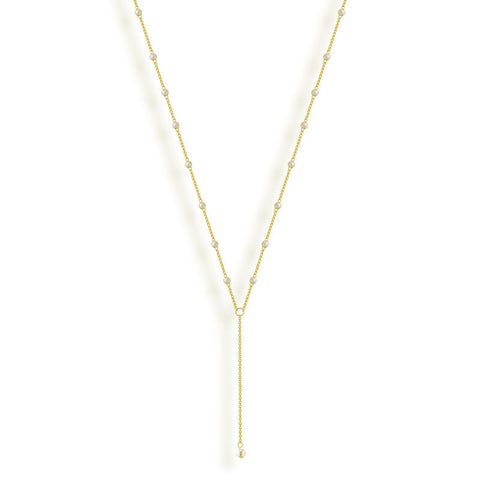 Sweet Pearl Lariat Necklace - EVRYJEWELS